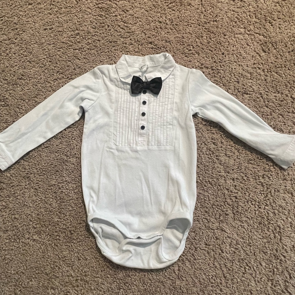 H&M baby tuxedo onesie